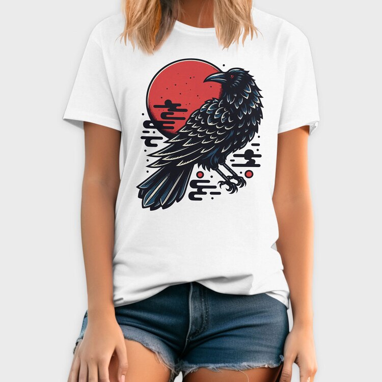 Crow Sunset, Tricou Barbati (Unisex)