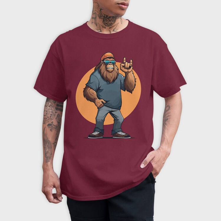 Bigfoot Rock, Tricou Barbati (Unisex)