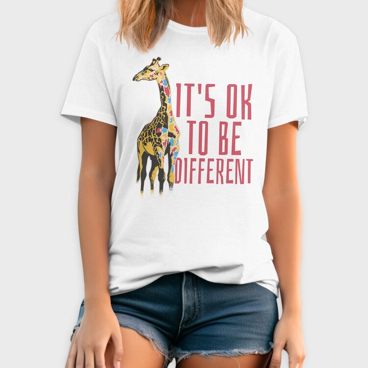 Giraffe Different, Tricou Barbati (Unisex)