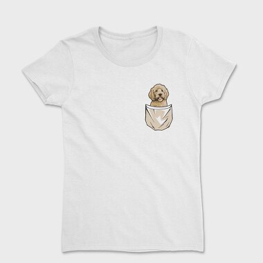 Golden Doodle Pocket, Tricou Femei