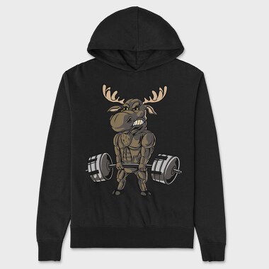 Moose Lifting, Hanorac Oversize Barbati (Unisex)