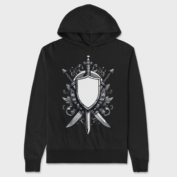 Shield and Sword, Hanorac Oversize Barbati (Unisex)