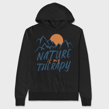 Nature Is My Therapy, Hanorac Oversize Barbati (Unisex)