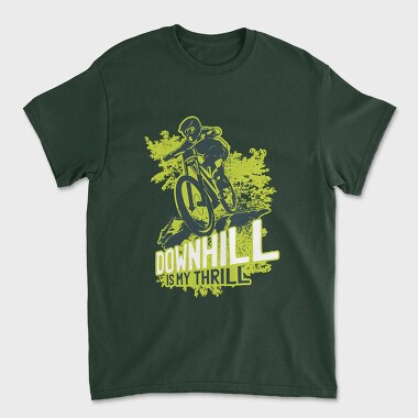 Downhill Is My Thrill, Tricou Barbati (Unisex)
