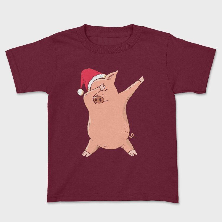 Christmas Pig Dab, Tricou Copii