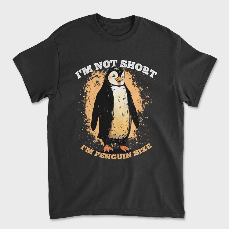 Short Penguin, Tricou Barbati (Unisex)
