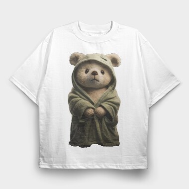 Teddy Bear Robe, Tricou Oversize Barbati (Unisex)