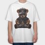Cool Teddy, Tricou Oversize Barbati (Unisex)