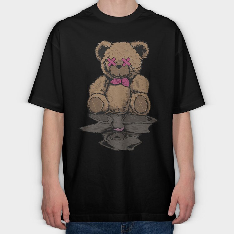 Broken Culture Bear, Tricou Oversize Barbati (Unisex)