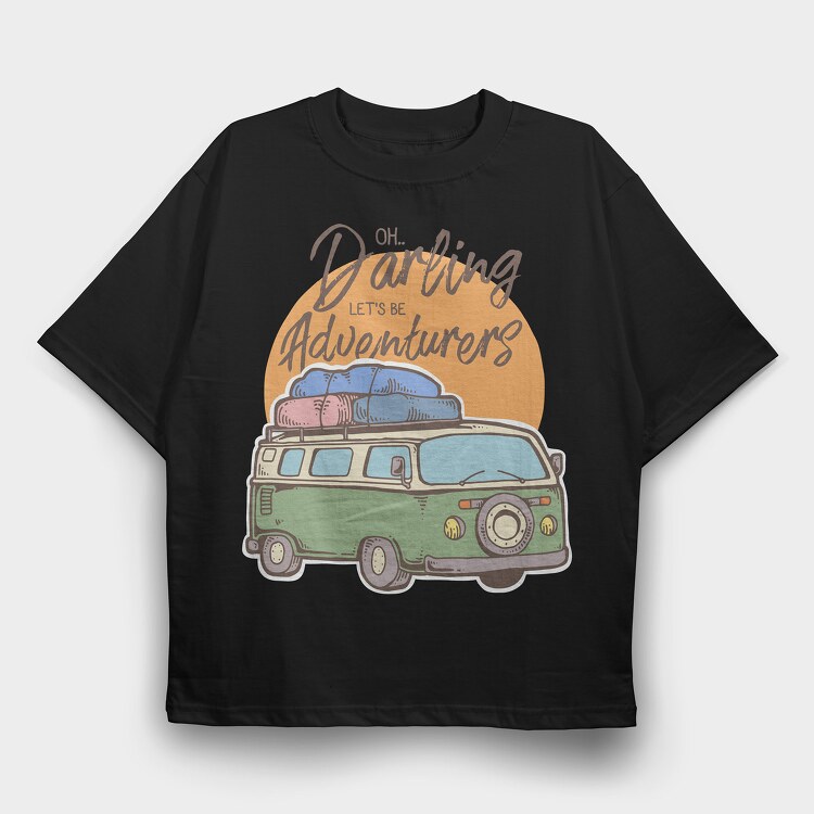 Be Adventurers, Tricou Oversize Barbati (Unisex)