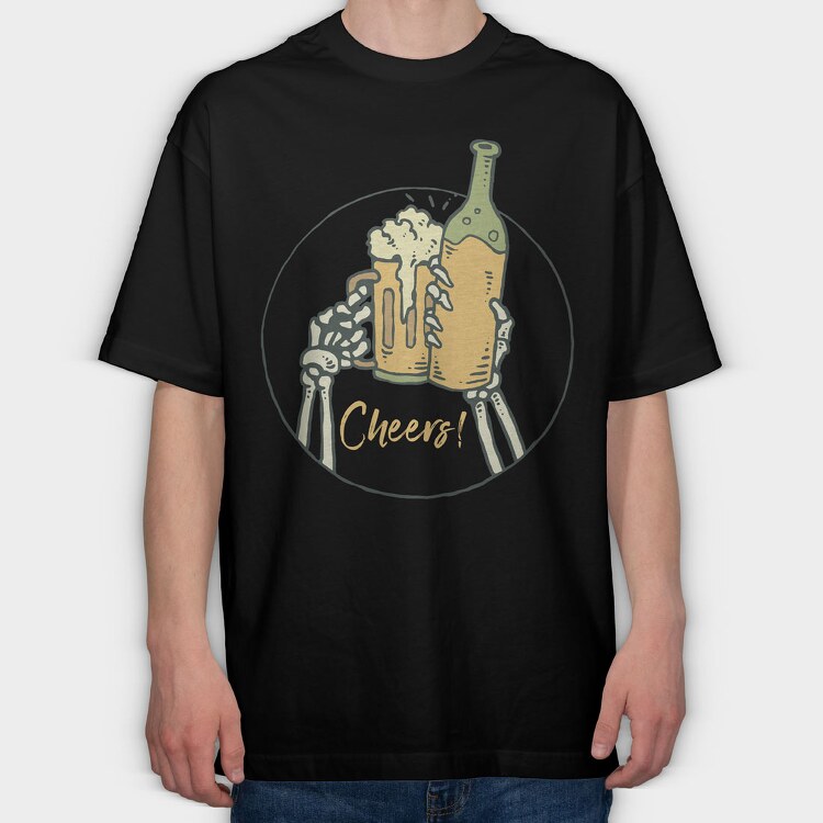 Cheers, Tricou Oversize Barbati (Unisex)