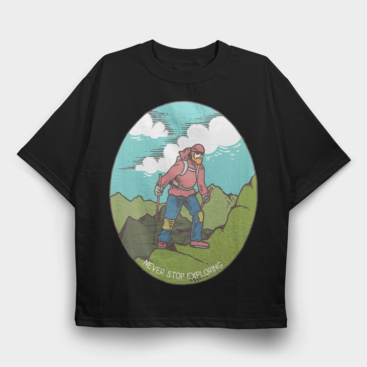 Kilimanjaro, Tricou Oversize Barbati (Unisex)