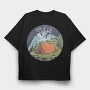 Night Camp, Tricou Oversize Barbati (Unisex)