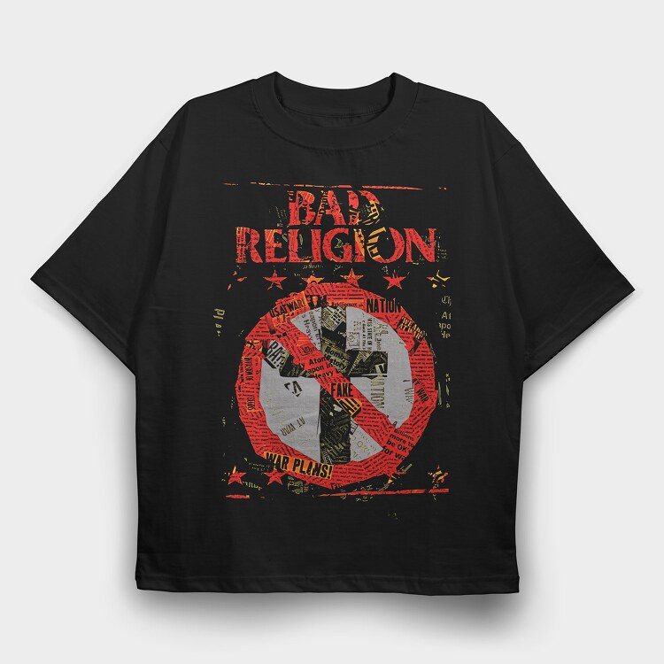 Bad Religion, Tricou Oversize Barbati (Unisex)