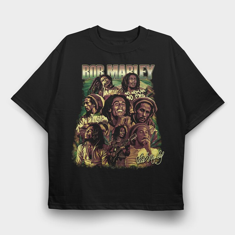 Bob Marley 4, Tricou Oversize Barbati (Unisex)