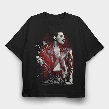Freddie Mercury 2, Tricou Oversize Barbati (Unisex)