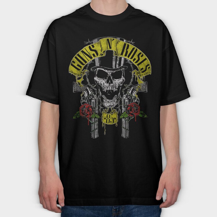 Guns N Roses 7, Tricou Oversize Barbati (Unisex)
