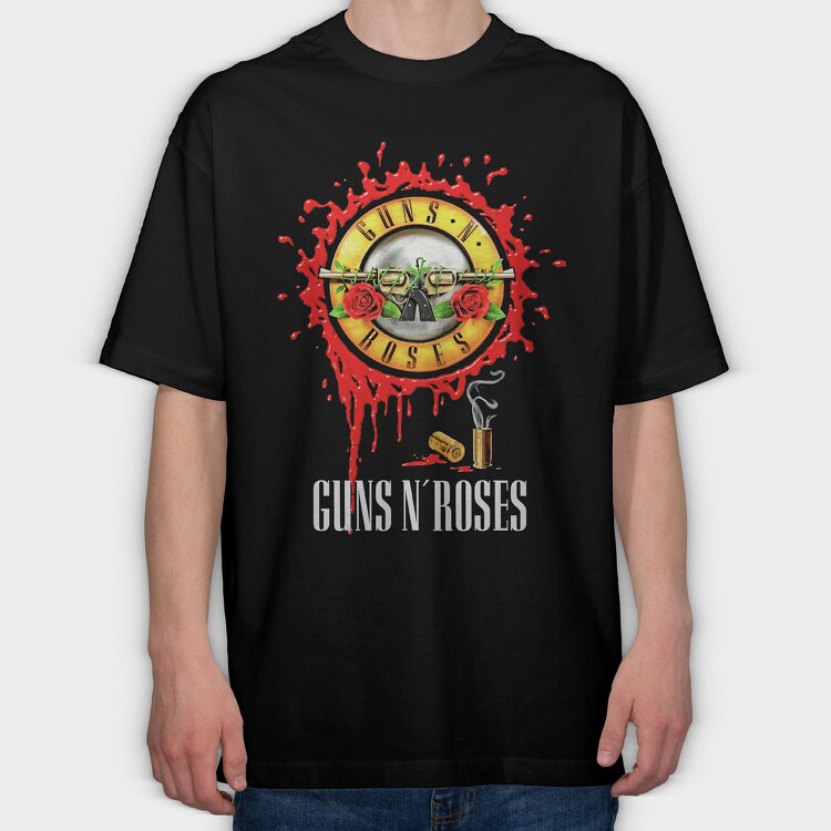 Guns N Roses, Tricou Oversize Barbati (Unisex)