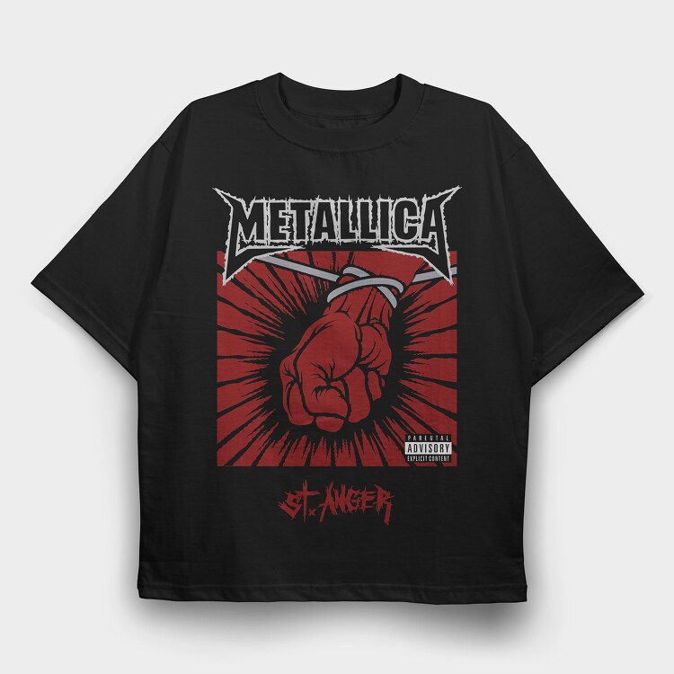 Metallica 9, Tricou Oversize Barbati (Unisex)