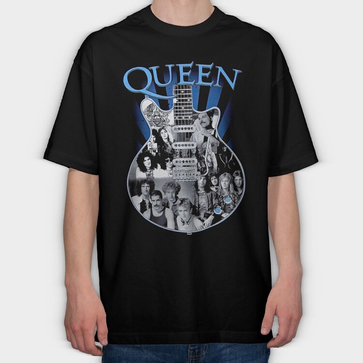Queen 2, Tricou Oversize Barbati (Unisex)