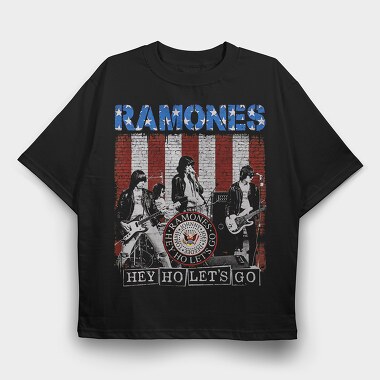 Ramones 2, Tricou Oversize Barbati (Unisex)