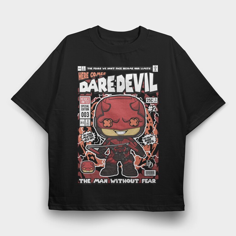Dare Devil, Tricou Oversize Barbati (Unisex)