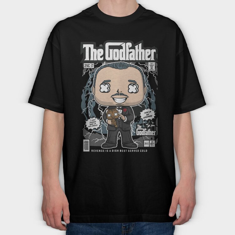 Godfather Vito Corleone, Tricou Oversize Barbati (Unisex)