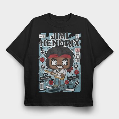 Jimmy Hendrix, Tricou Oversize Barbati (Unisex)