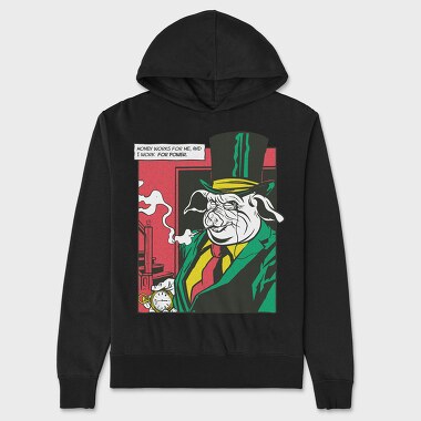 Mr Pig Comics, Hanorac Oversize Barbati (Unisex)