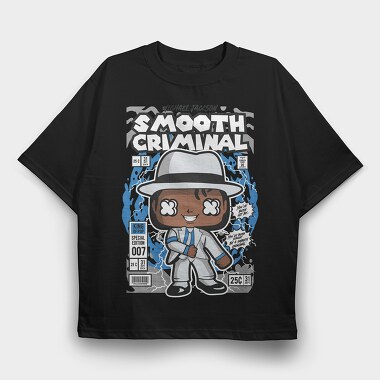 Michael Jackson Smooth Criminal, Tricou Oversize Barbati (Unisex)