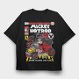 Mickey Hot Rod, Tricou Oversize Barbati (Unisex)