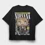 Nirvana Kurt Cobain, Tricou Oversize Barbati (Unisex)