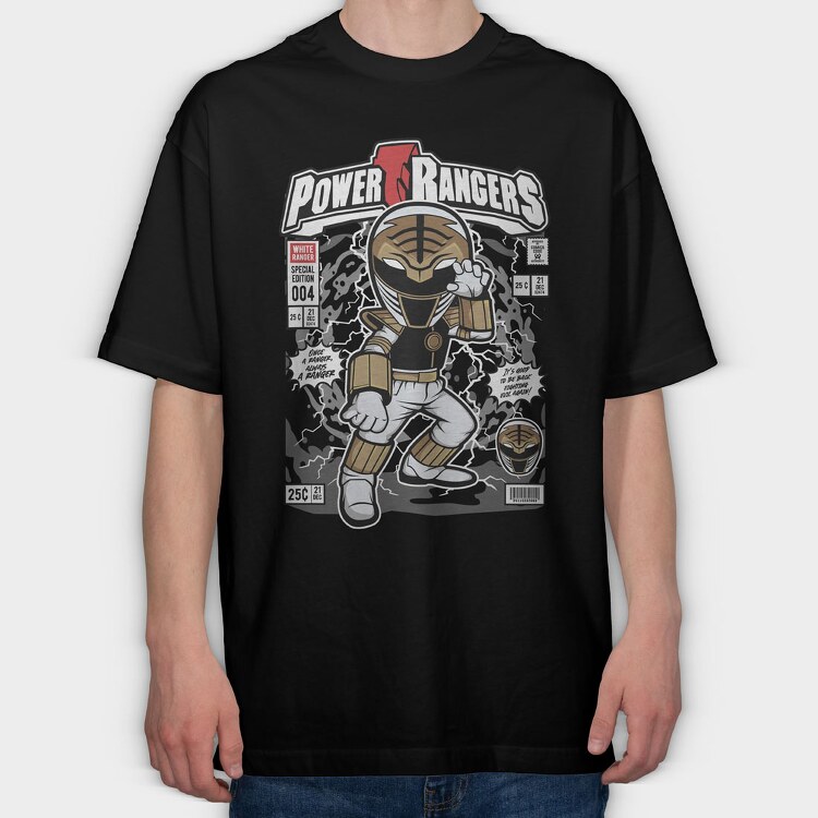 Power Ranger, Tricou Oversize Barbati (Unisex)