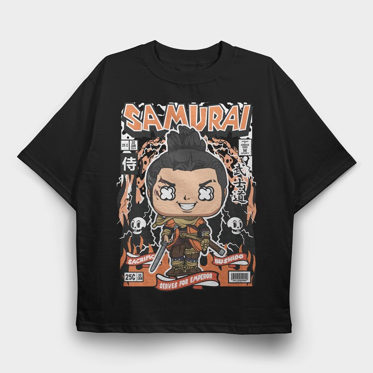 Samurai 3, Tricou Oversize Barbati (Unisex)