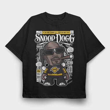 Snoop Dog, Tricou Oversize Barbati (Unisex)