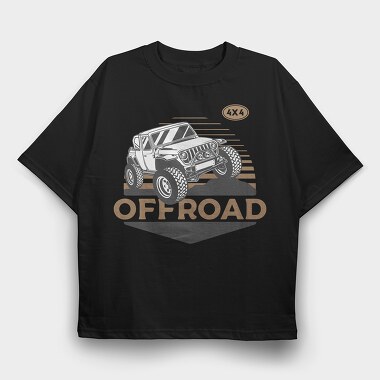 Off Road Jeep 0, Tricou Oversize Barbati (Unisex)