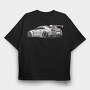 Skyline Gtr Grey Racing, Tricou Oversize Barbati (Unisex)