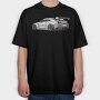 Skyline Gtr Grey Racing, Tricou Oversize Barbati (Unisex)