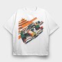 Bauhaus Formula Racing Car, Tricou Oversize Barbati (Unisex)