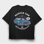 1969 mustang SportsRoof, Tricou Oversize Barbati (Unisex)