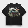 Adventure Offroad Jeep, Tricou Oversize Barbati (Unisex)