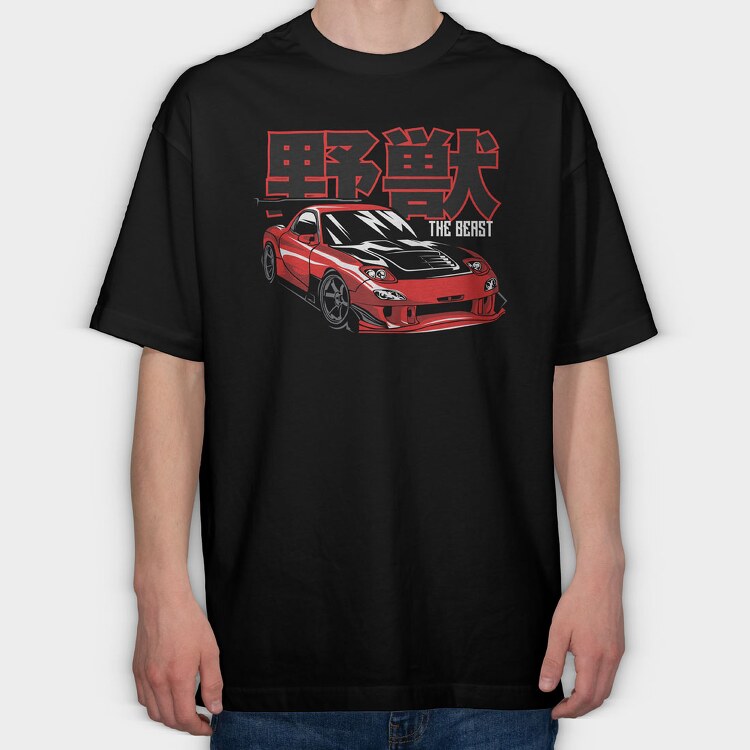 Rx 7 Drift, Tricou Oversize Barbati (Unisex)