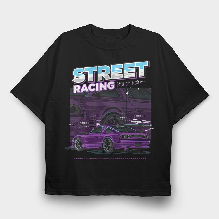 Street Racing 2, Tricou Oversize Barbati (Unisex)