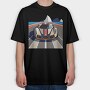 Retro Vintage Supercar, Tricou Oversize Barbati (Unisex)