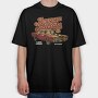 American Muscle Old Car, Tricou Oversize Barbati (Unisex)