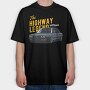 Highway Legend Bmw, Tricou Oversize Barbati (Unisex)