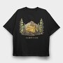 Campfire 3, Tricou Oversize Barbati (Unisex)