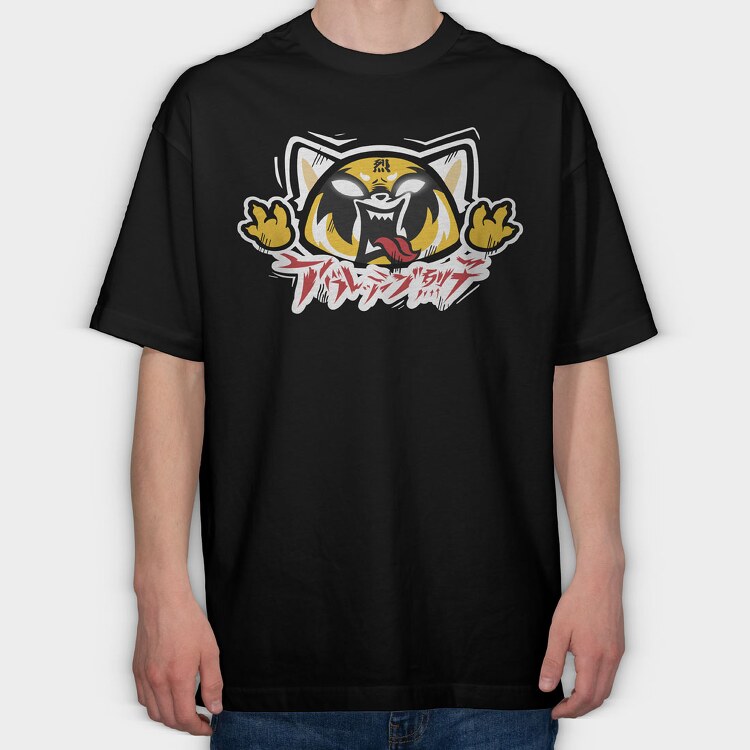 Aggretsuko, Tricou Oversize Barbati (Unisex)