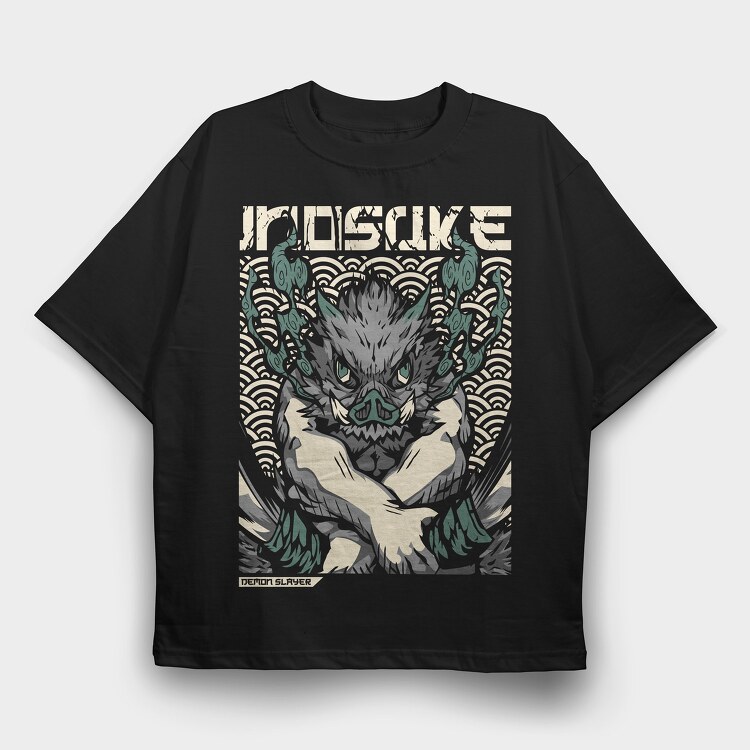 Inosuke, Tricou Oversize Barbati (Unisex)