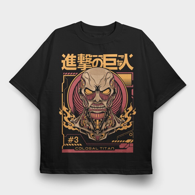 Attack on Titan 17, Tricou Oversize Barbati (Unisex)